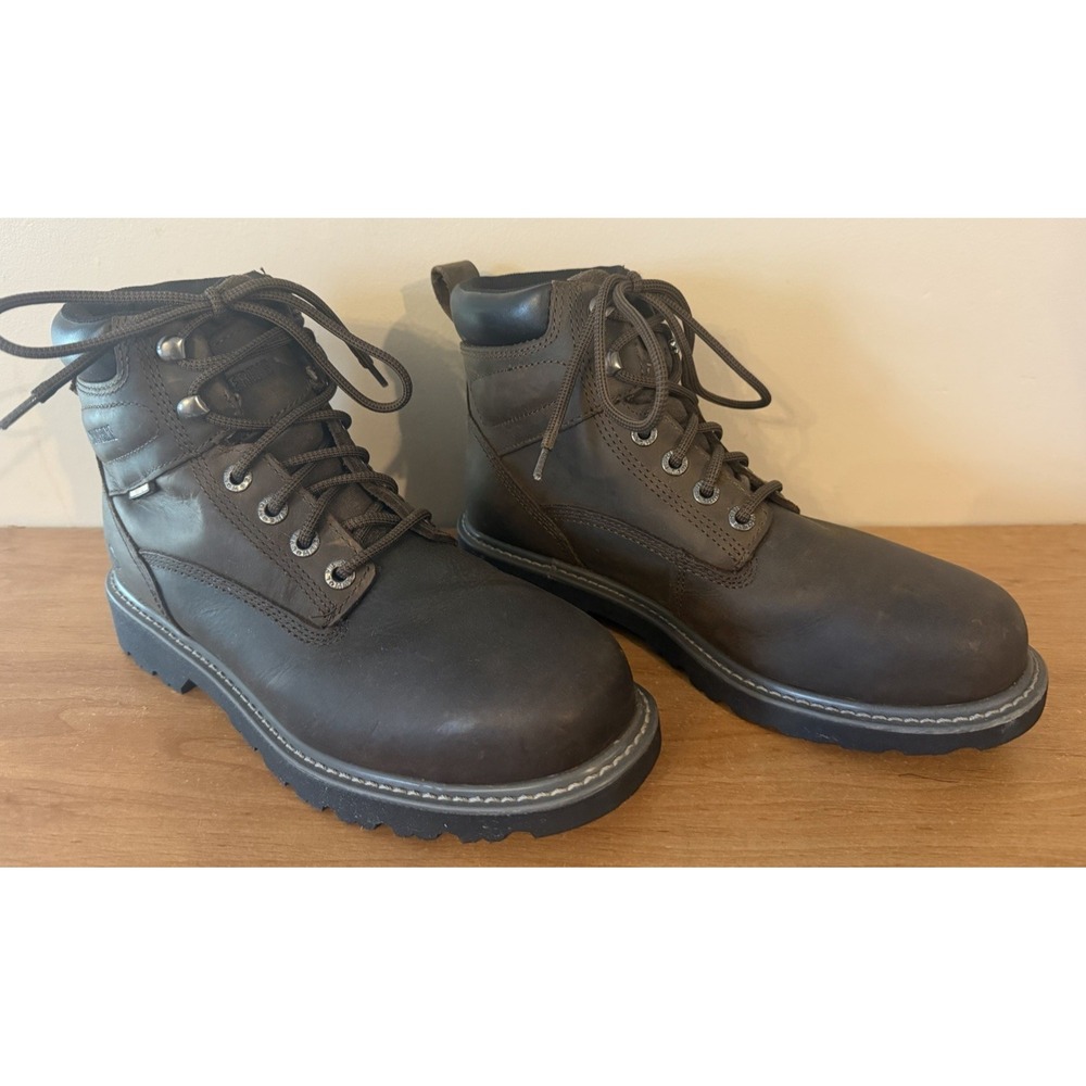 Wolverine Men's Leather Work Boots - Waterproof Steel Toe 6" W10633 - Size 8.5M